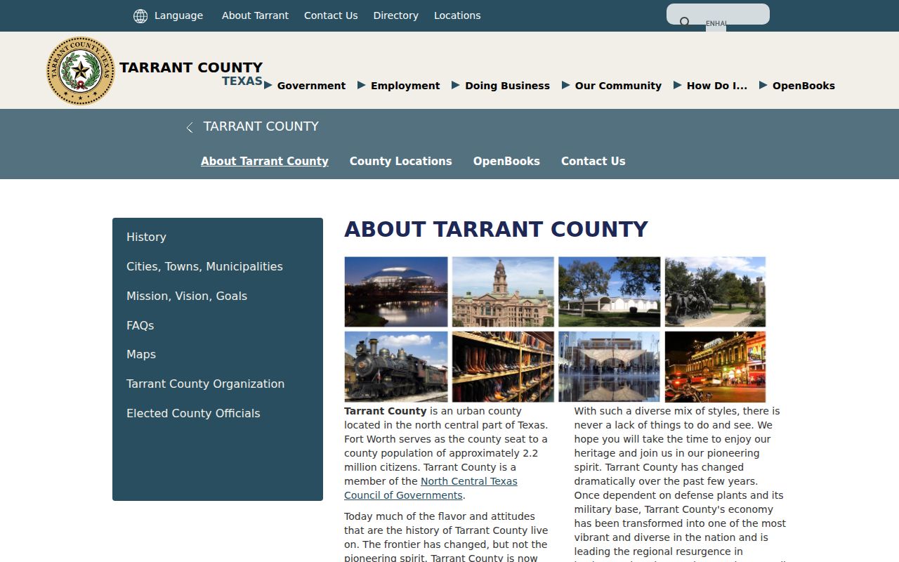 Tarrant County court docket county context
